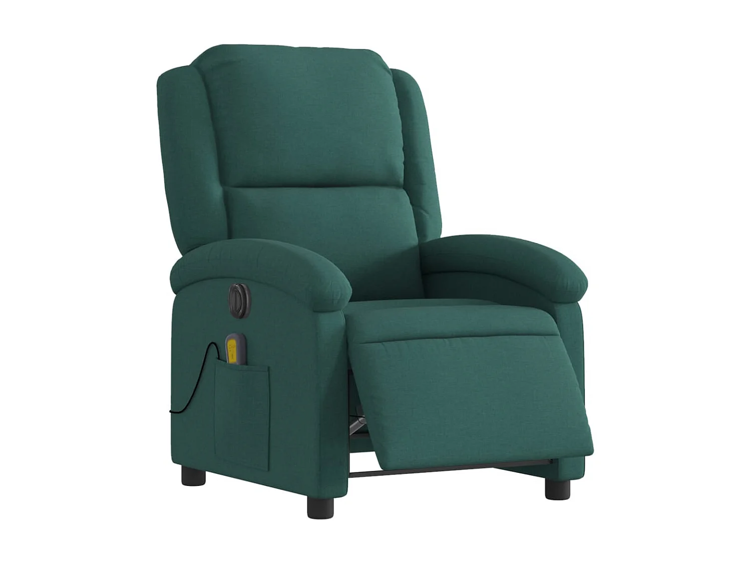 Sillón de relax | Sillón reclinable de masaje eléctrico tela verde oscuro SHL9301