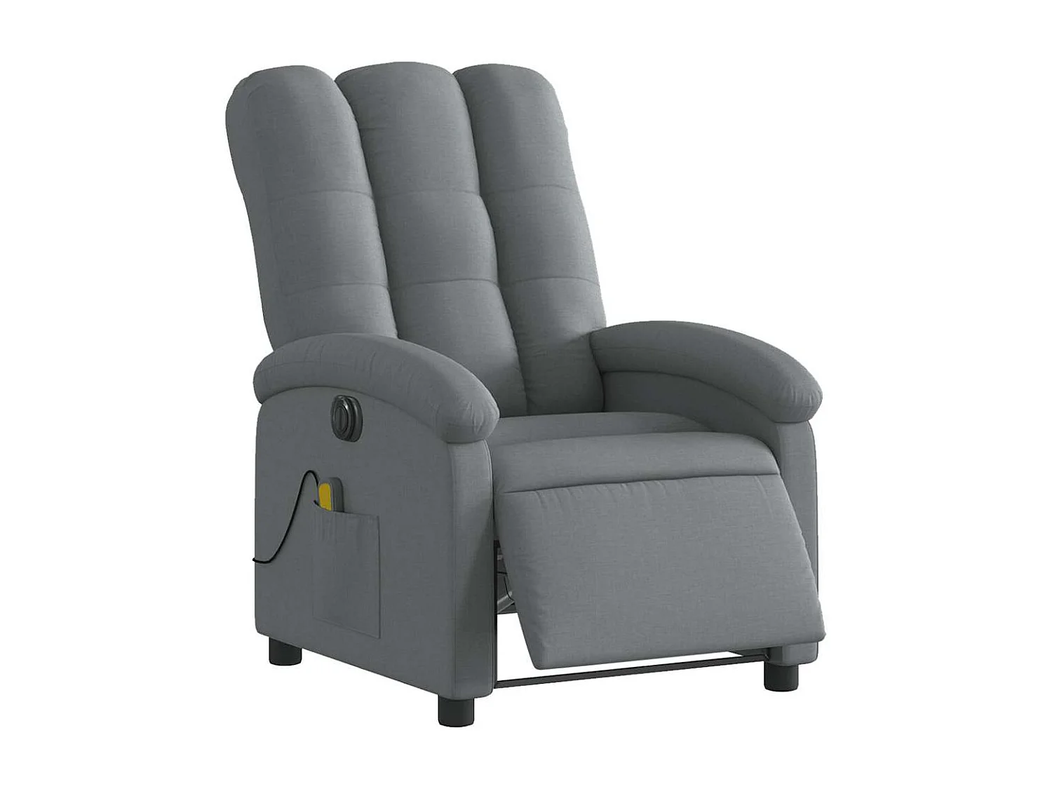 Fauteuil inclinable électrique-Chaise de relax-Fauteuil de Massage gris foncé tissu SHL5112