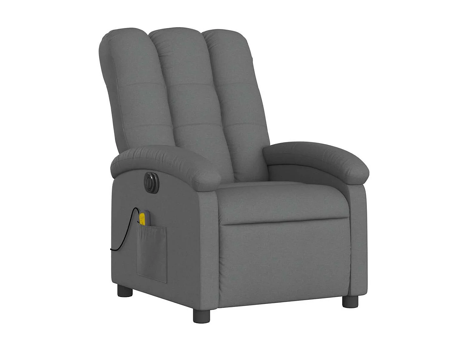 Fauteuil inclinable électrique-Chaise de relax-Fauteuil de Massage gris foncé tissu SHL5112
