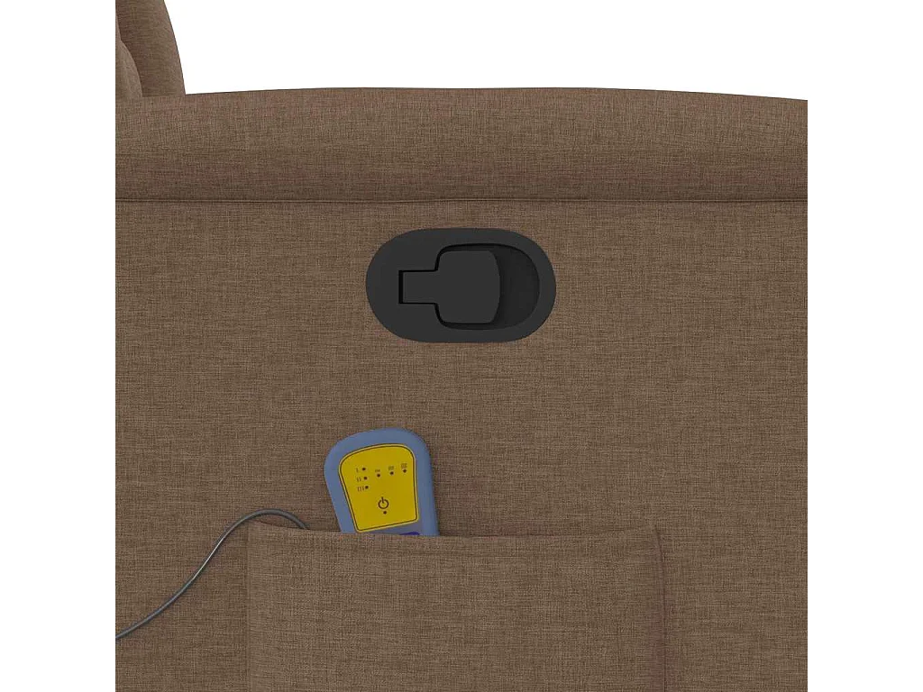 Fauteuil inclinable-Chaise de relax-Fauteuil de Massage Marron Tissu SHL2152