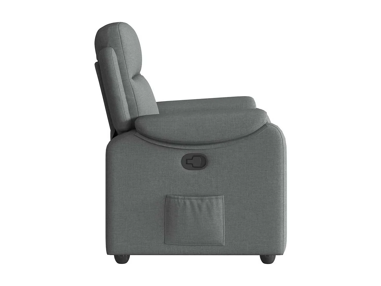Fauteuil inclinable-Chaise de relax-Fauteuil TV Gris foncé Tissu SHL1446