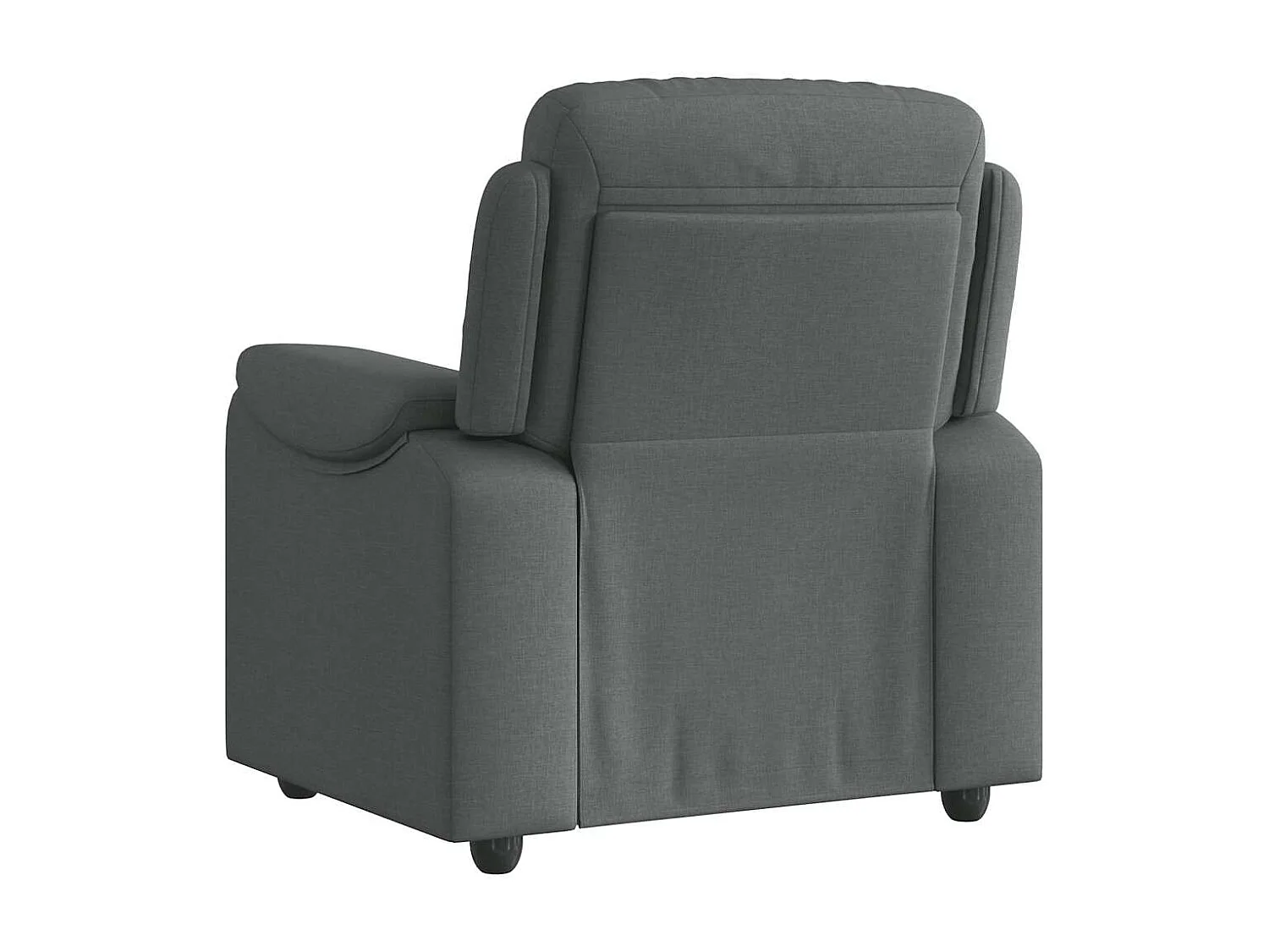 Fauteuil inclinable-Chaise de relax-Fauteuil TV Gris foncé Tissu SHL1446