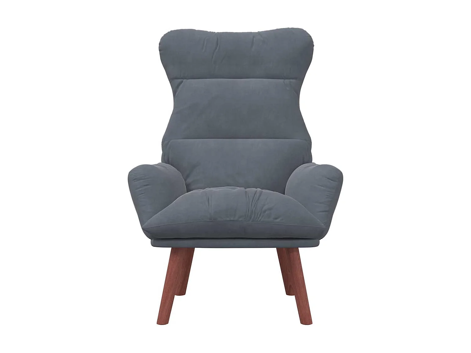 Fauteuil Salon-Chaise de relax Gris foncé 69x74x93 cm Velours SHL1699