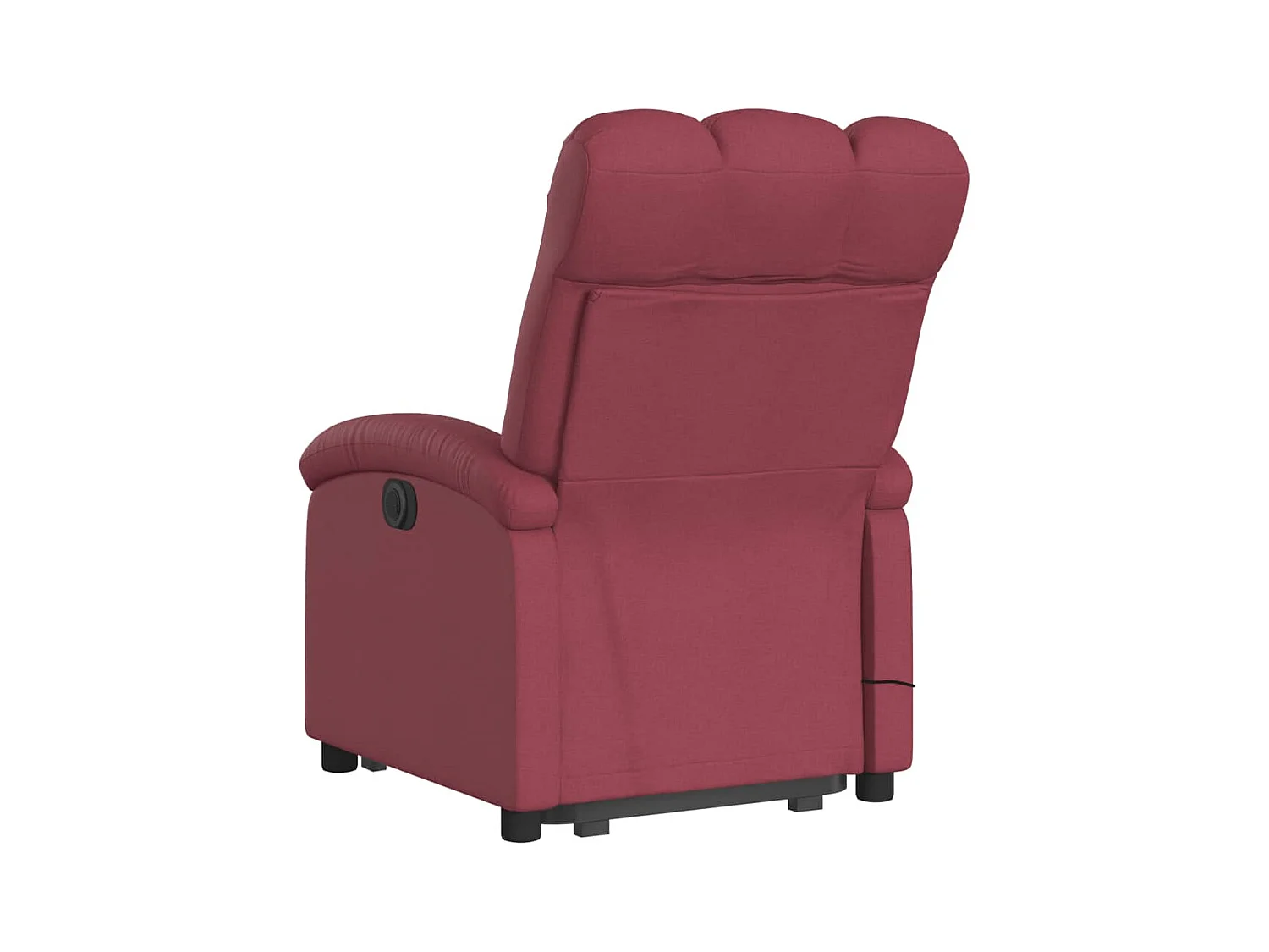 Poltrona de massagens reclin. elevatória tecido vermelho tinto SHL992427