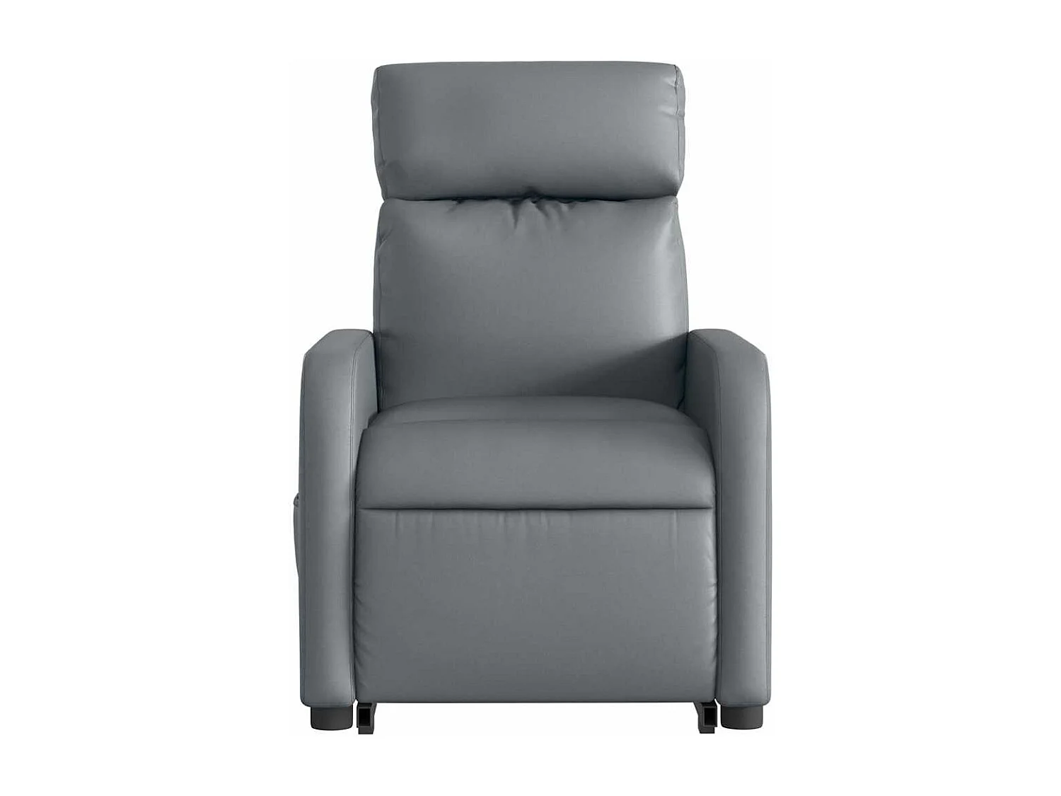 Sillón de salón | Silla | Sillón de masaje elevable eléctrico cuero sintético gris SHL7361