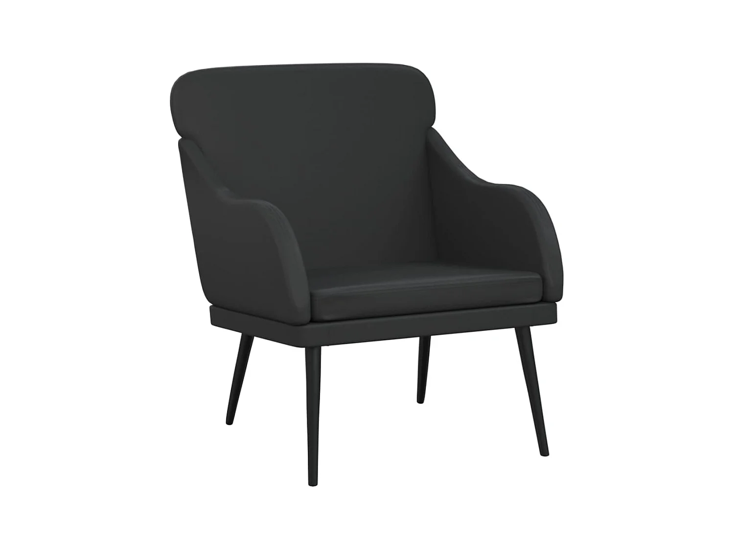 Fauteuil de salon-Fauteuil relax Noir 63x76x80 cm Similicuir SHL4712