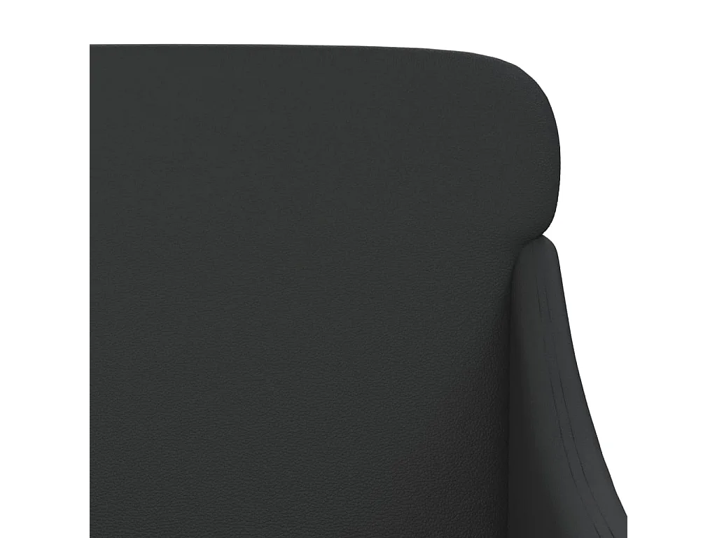 Sillón | Silla de cuero sintético negro 63x76x80 cm SHL3628