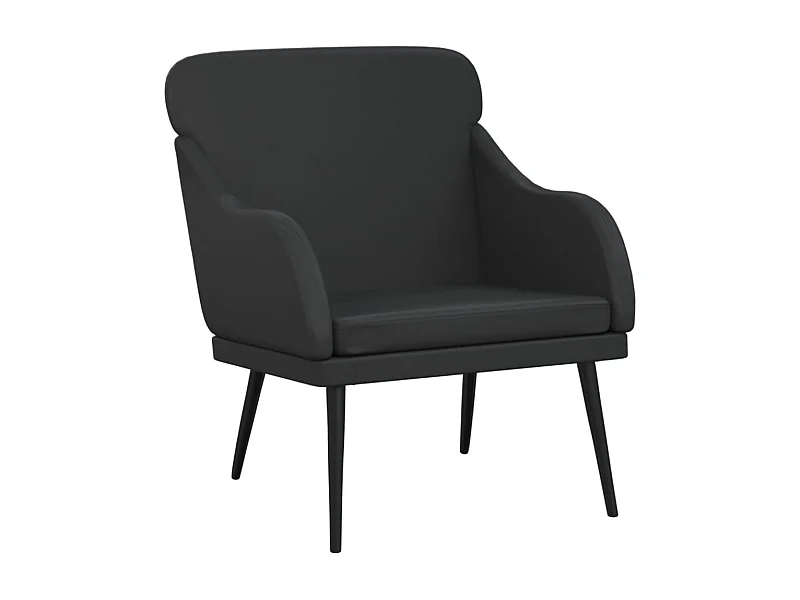 Fauteuil de salon-Fauteuil relax Noir 63x76x80 cm Similicuir SHL4712