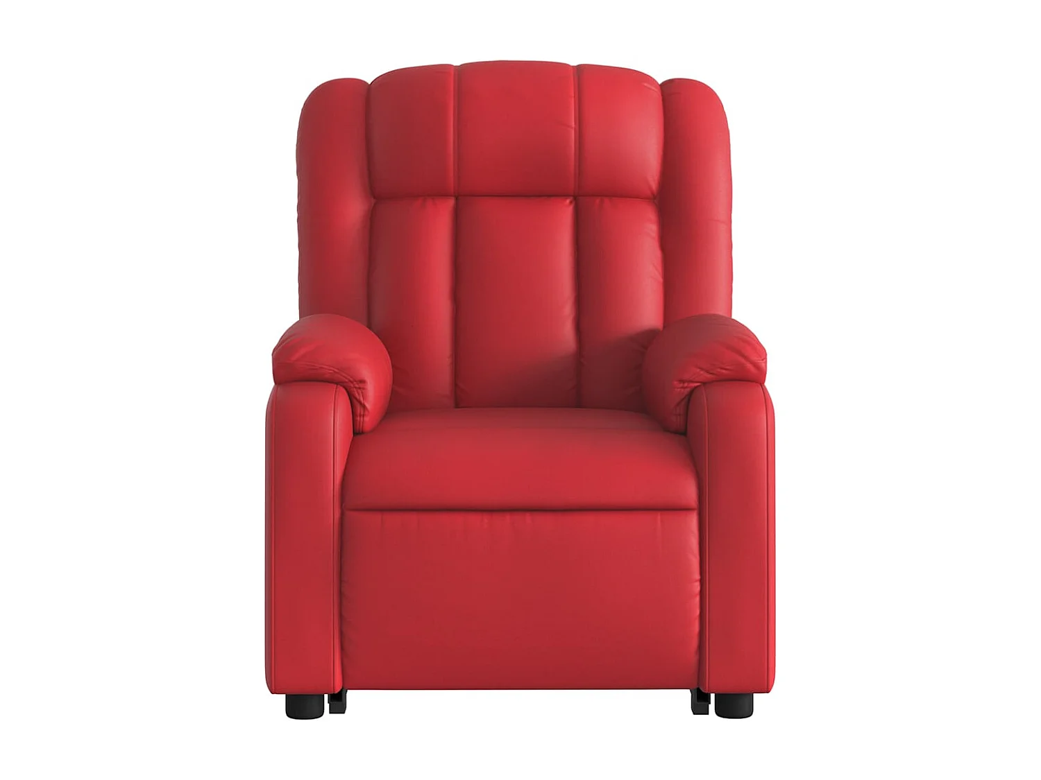 Fauteuil inclinable électrique-Chaise-Fauteuil de Massage rouge similicuir SHL1160