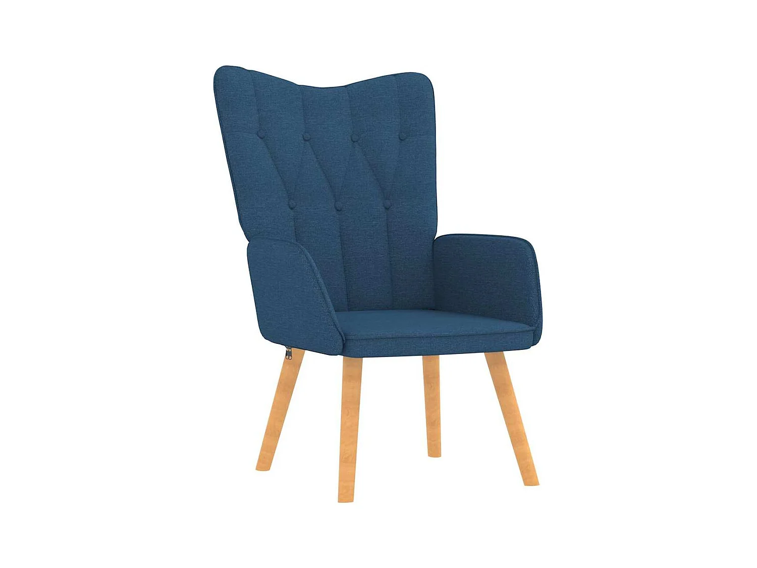 Silla de relajación | Sillón de relax con reposapiés tela azul SHL2206