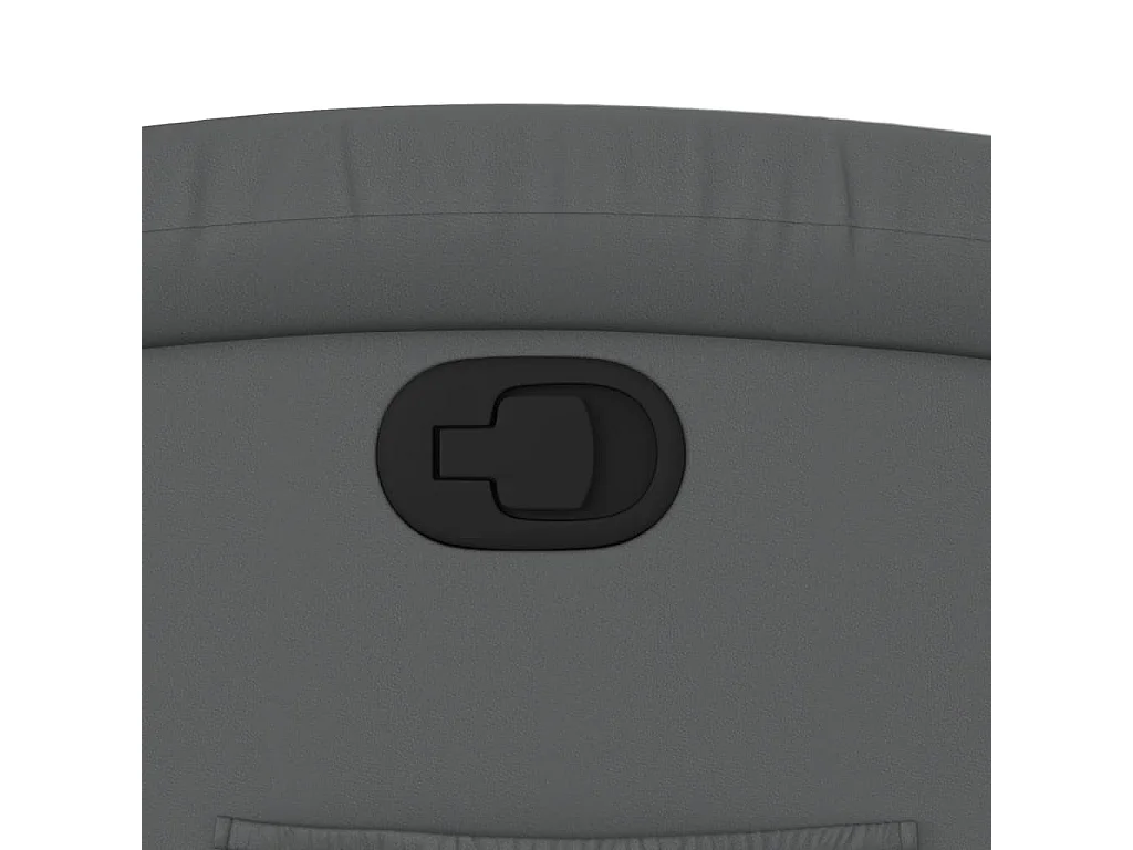 Fauteuil inclinable-Chaise de relax-Fauteuil salon gris similicuir SHL4967