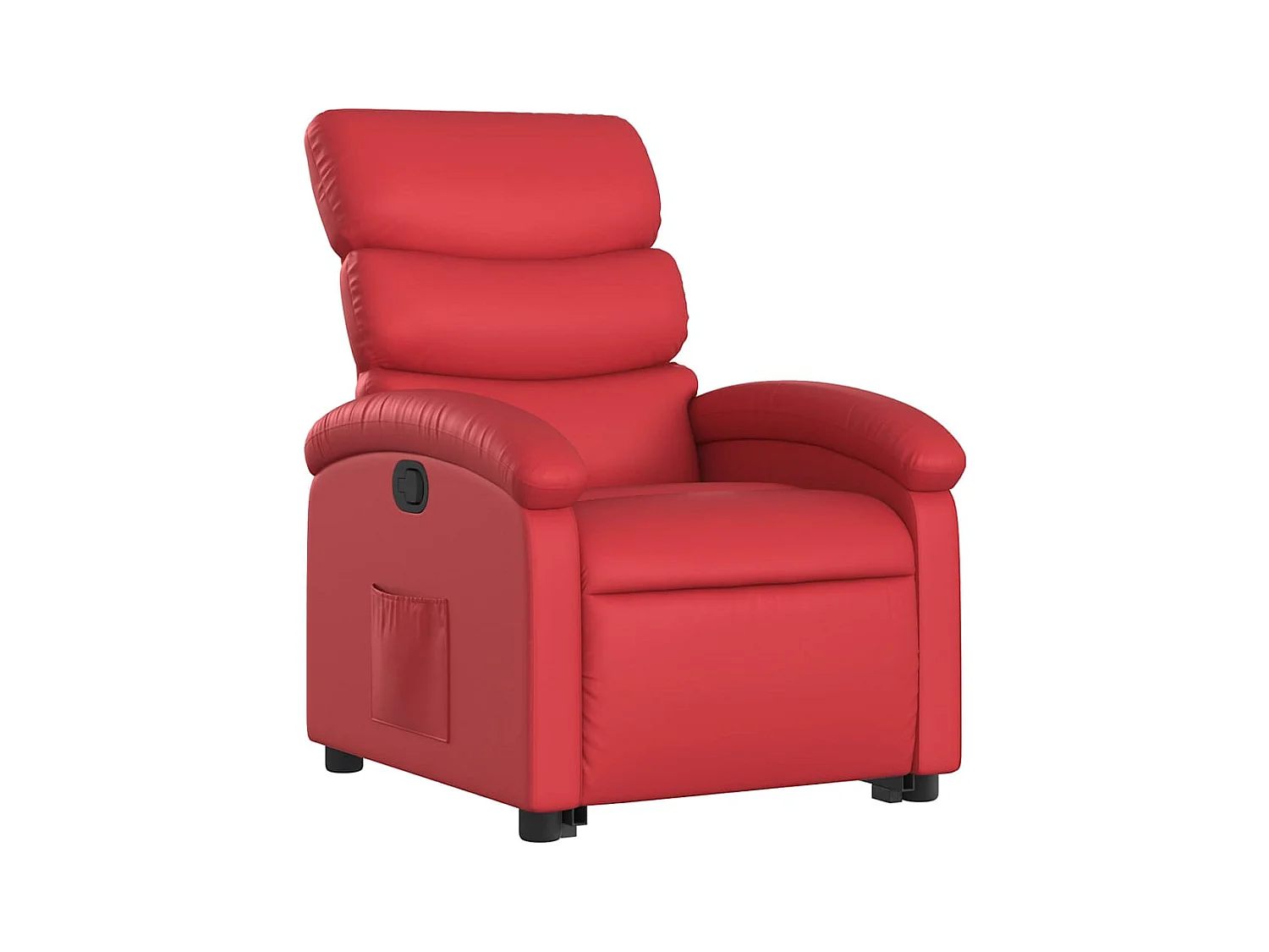Fauteuil inclinable-Chaise de relax-Fauteuil salon Rouge Similicuir SHL3994
