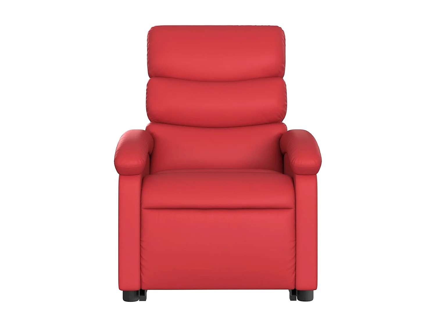 Fauteuil inclinable-Chaise de relax-Fauteuil salon Rouge Similicuir SHL3994