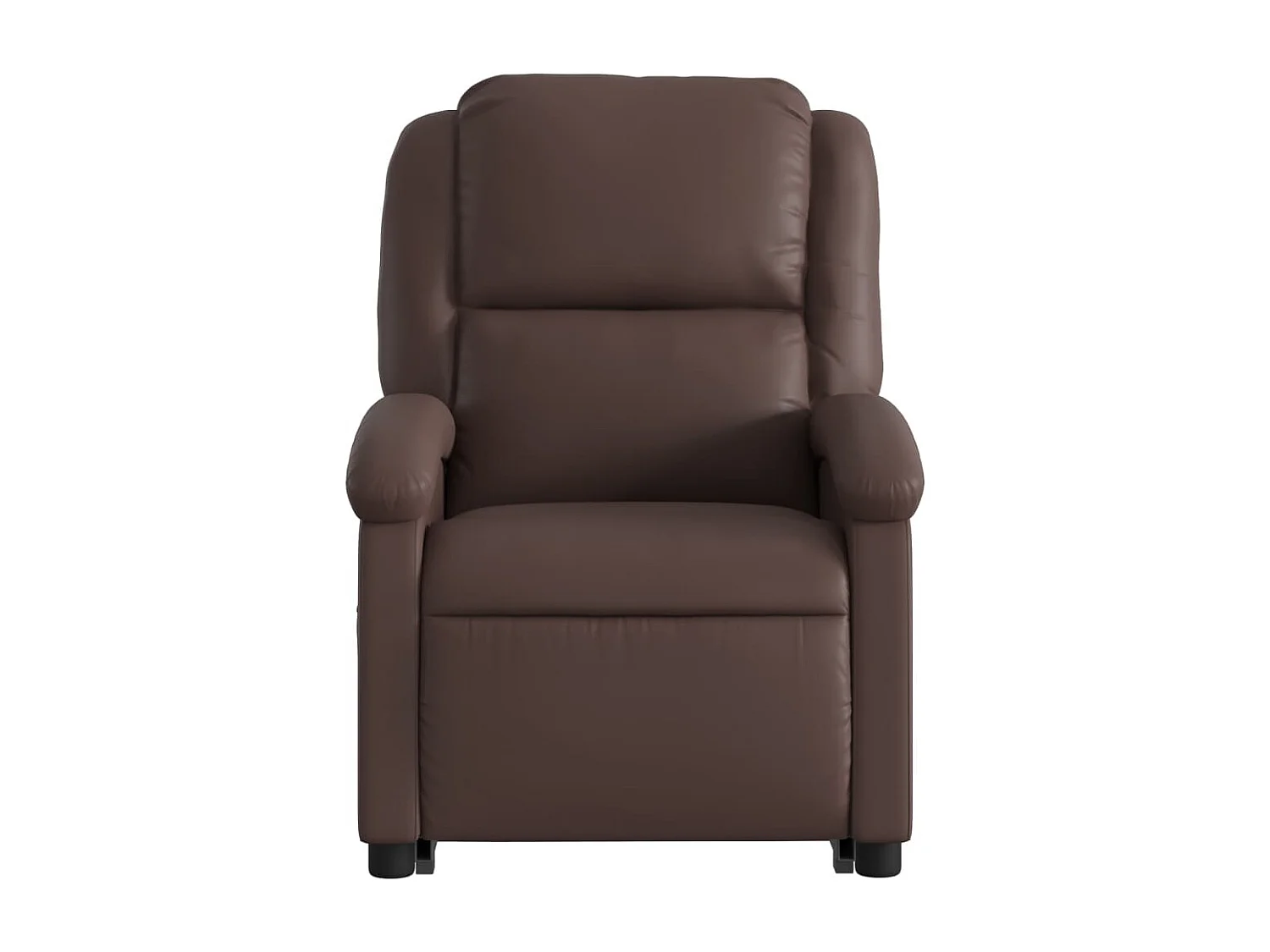 Massagesessel mit Aufstehhilfe | Relaxsessel Braun Kunstleder SHL13589