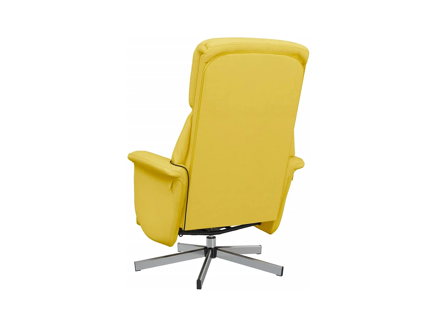 Sillón de relax | Sillón reclinable de masaje con reposapiés tela amarillo claro SHL4022