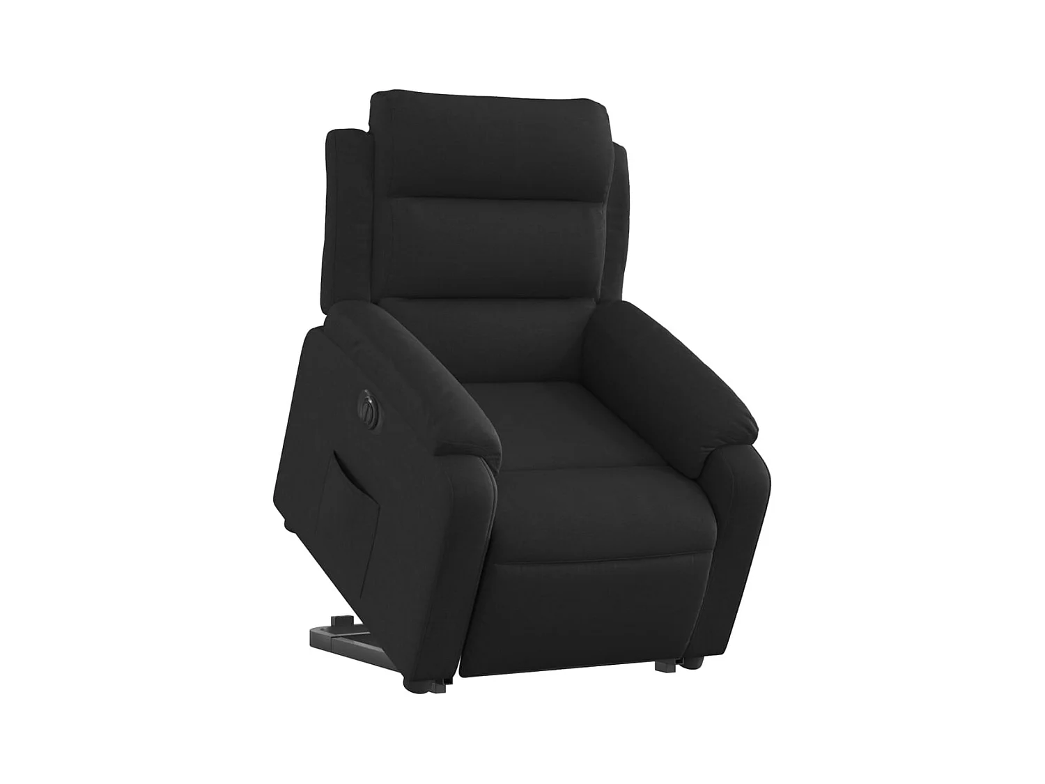 Silla de relax | Sillón eléctrico reclinable elevable de tela negro SHL4107