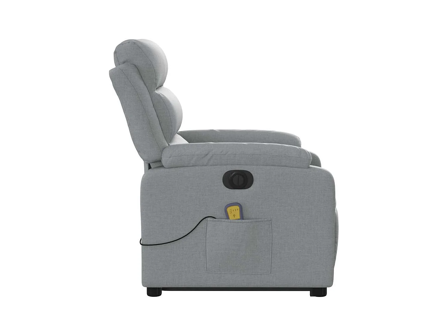 Sillón de salón | Silla | Sillón de masaje eléctrico reclinable elevable tela gris claro SHL7956