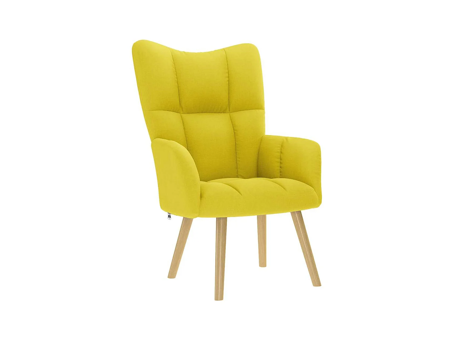 Sillón de relax | Silla de relax con taburete tela amarillo clara SHL5315