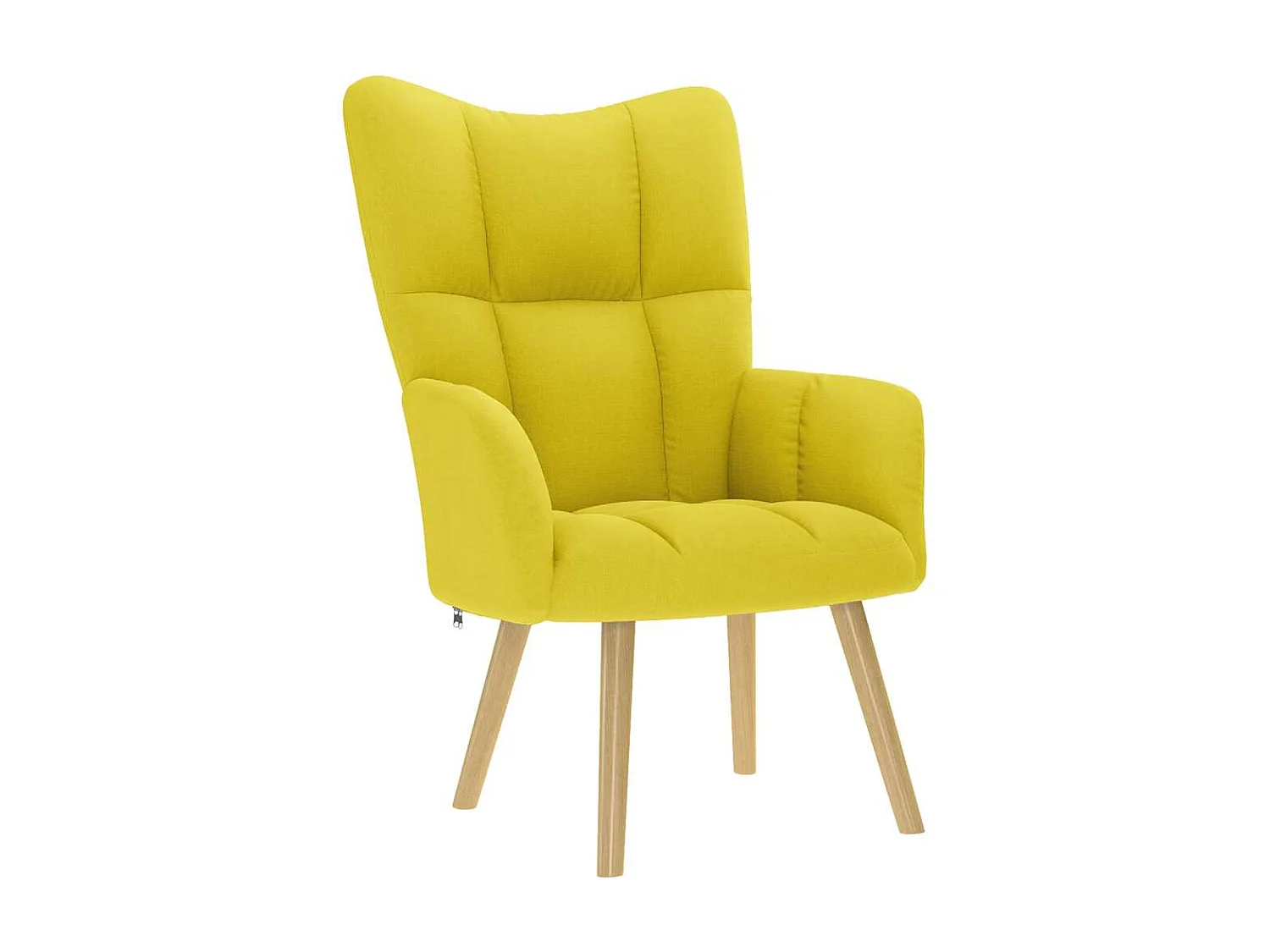 Sillón de relax | Silla de relax con taburete tela amarillo clara SHL5315