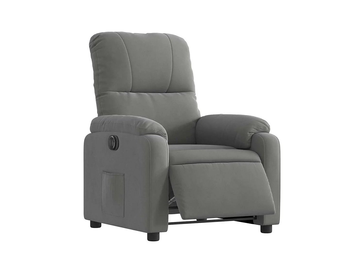 Sillón de relax | Silla | Sillón reclinable eléctrico tela de microfibra gris oscuro SHL8182