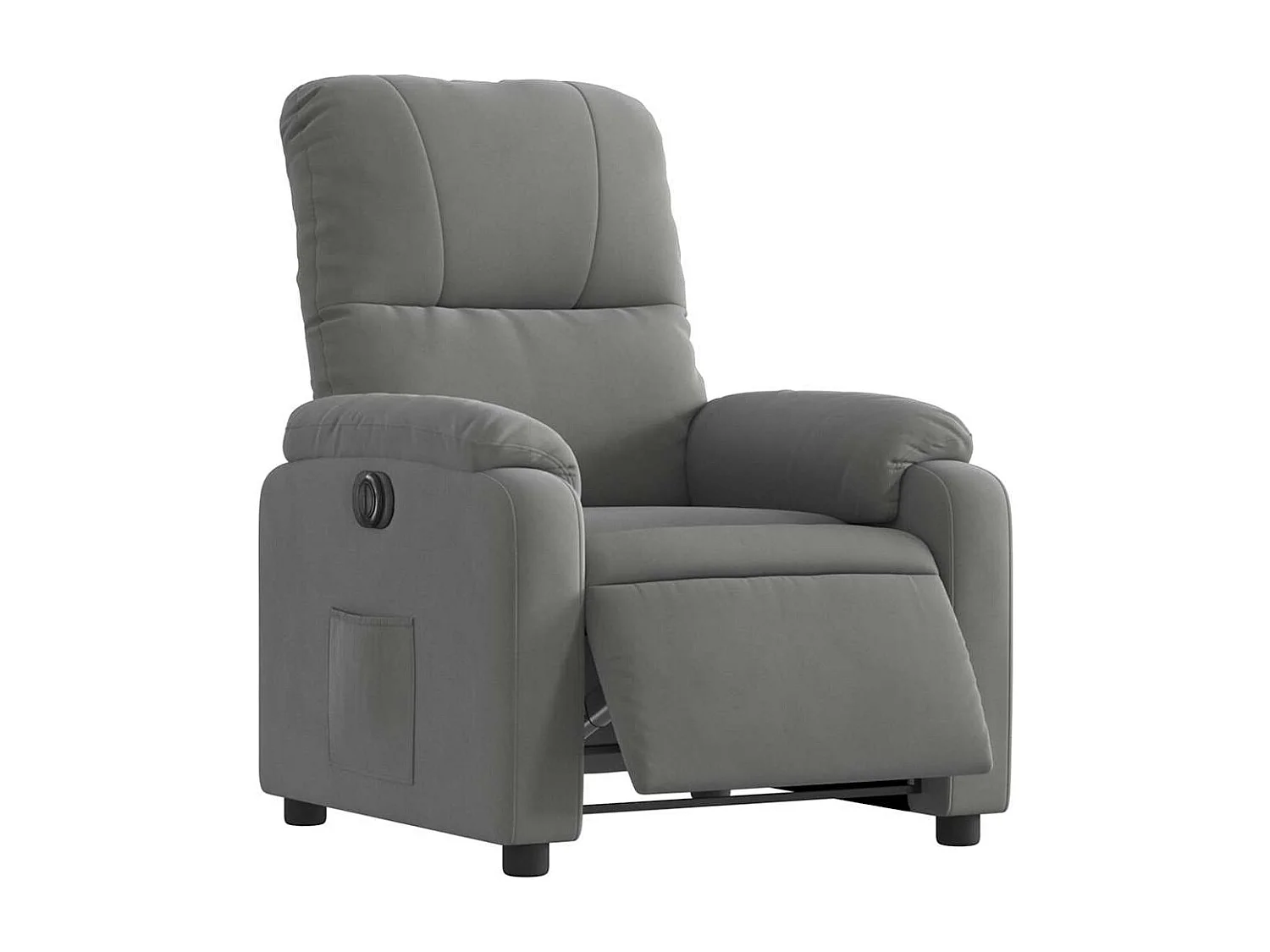 Sillón de relax | Silla | Sillón reclinable eléctrico tela de microfibra gris oscuro SHL8182