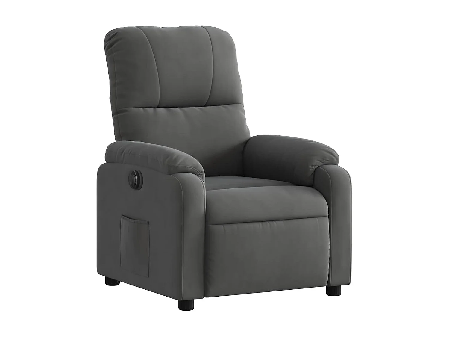 Sillón de relax | Silla | Sillón reclinable eléctrico tela de microfibra gris oscuro SHL8182