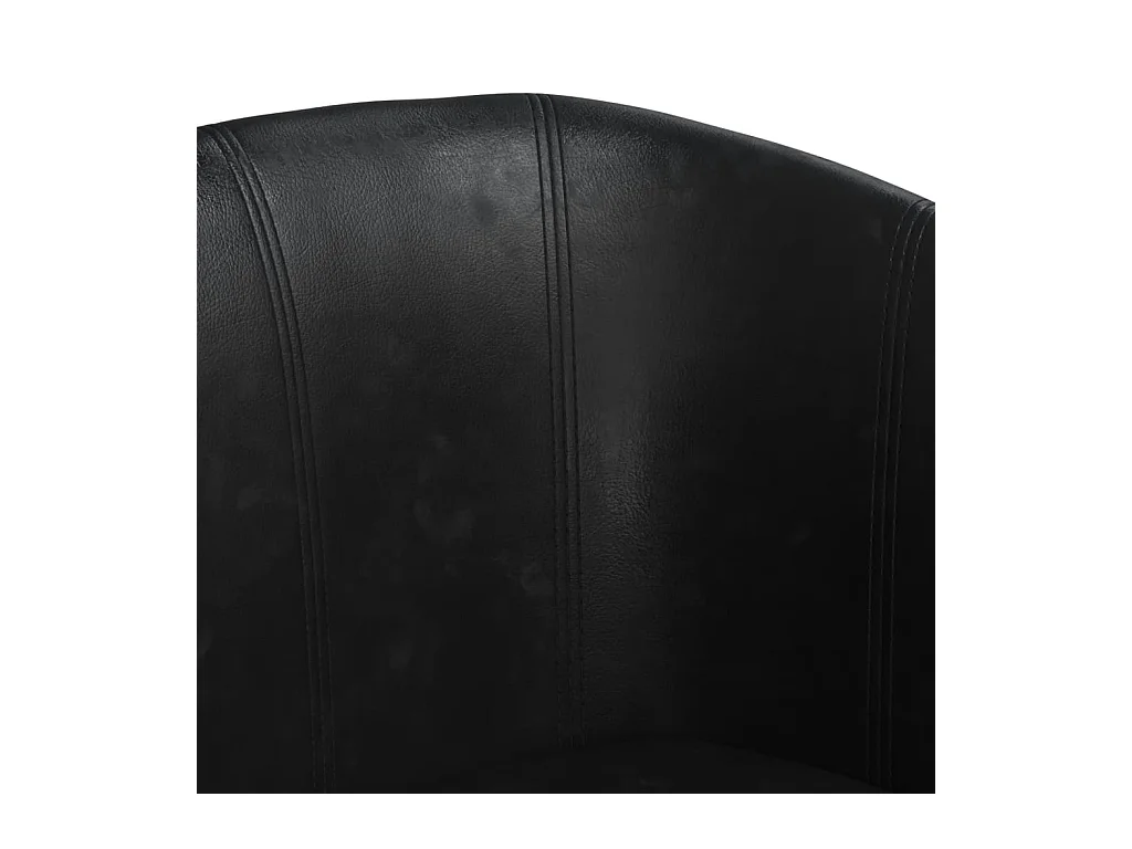 Sillón de salón cuero sintético negro SHL8695