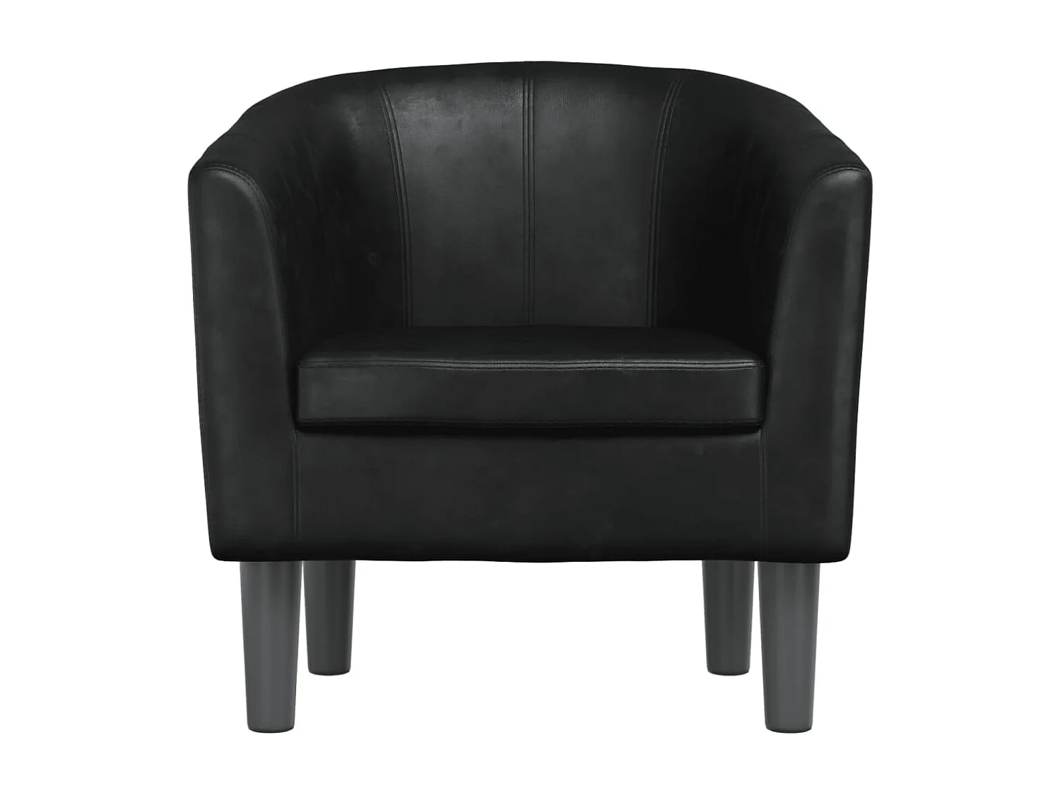 Clubsessel | Relaxsessel indoor Schwarz Kunstleder SHL71419
