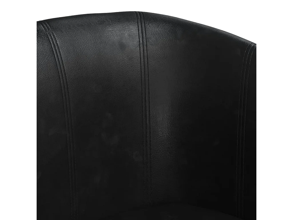 Clubsessel | Relaxsessel indoor Schwarz Kunstleder SHL71419