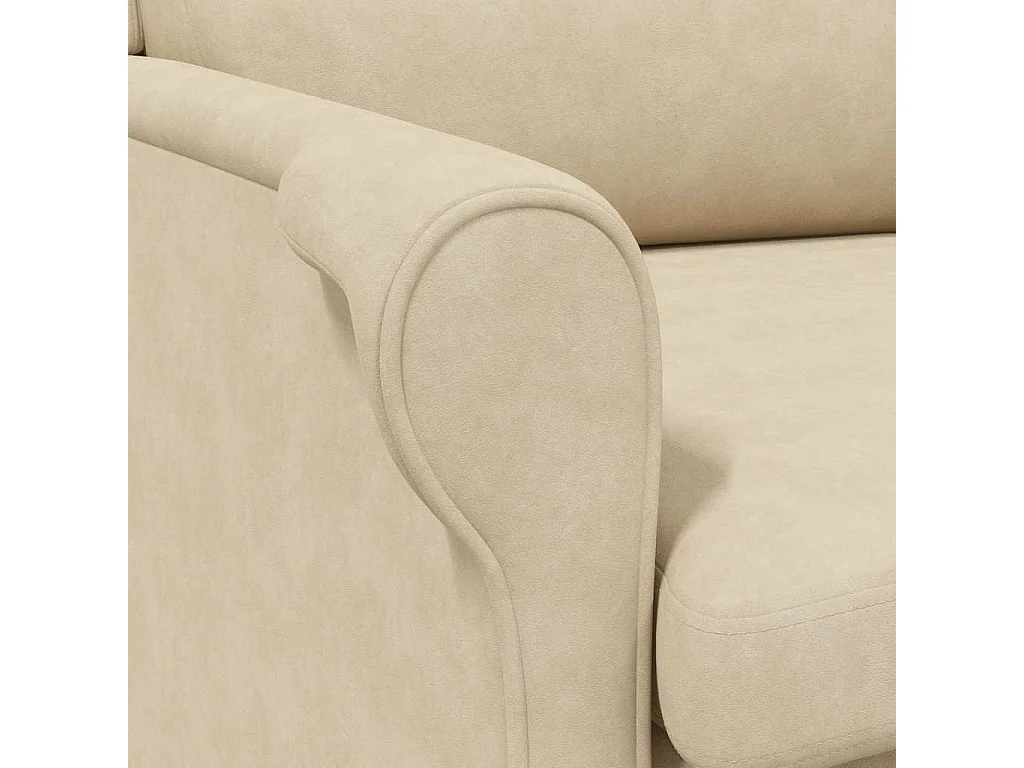 Poltrona | Cadeira Relax Creme 76x94x102 cm Microfibra SHL246774