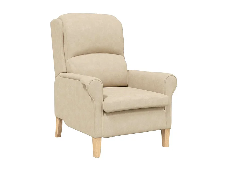 Poltrona | Cadeira Relax Creme 76x94x102 cm Microfibra SHL246774