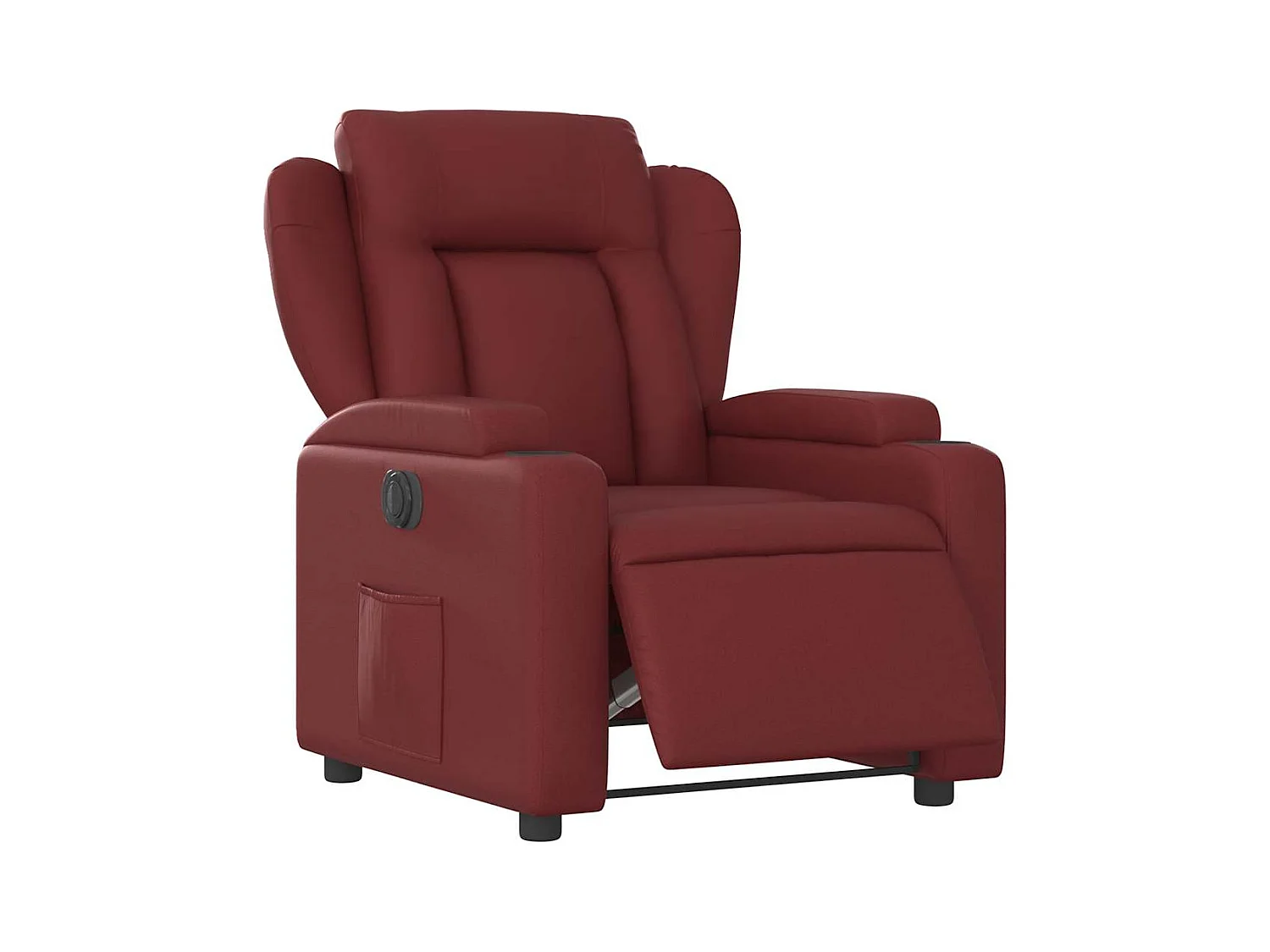 Sillón de relax | Silla | Sillón reclinable eléctrico de cuero sintético rojo tinto SHL2159