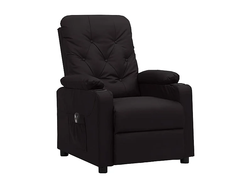 Sillón de relax | Silla | Sillón reclinable eléctrico de cuero sintético negro SHL9237