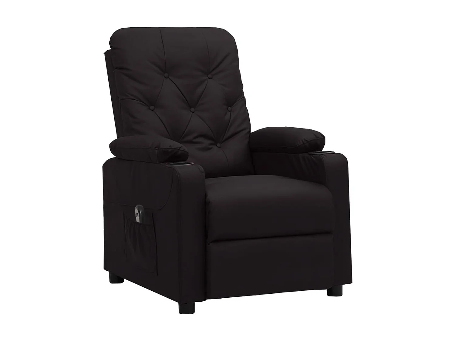 Fauteuil inclinable électrique-Chaise de relax-Fauteuil salon Noir Similicuir SHL1153