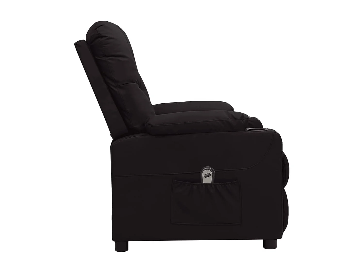 Fauteuil inclinable électrique-Chaise de relax-Fauteuil salon Noir Similicuir SHL1153