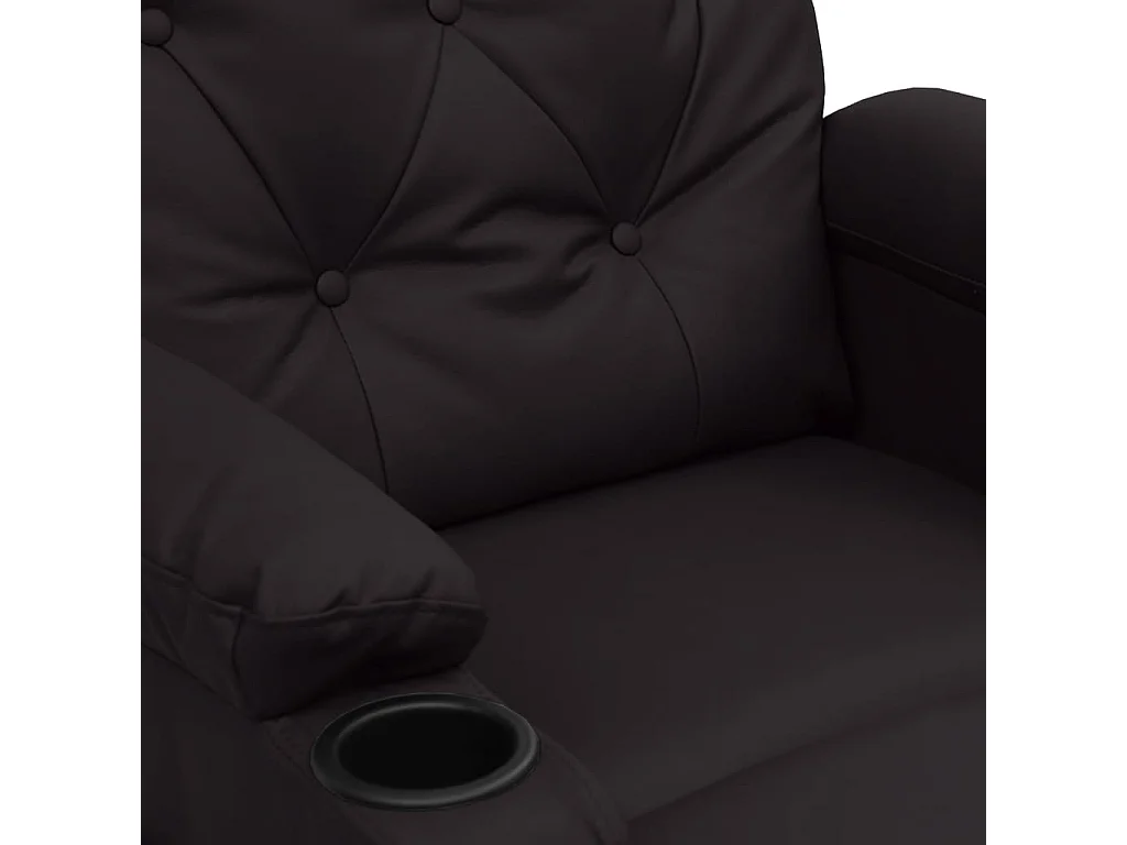 Fauteuil inclinable électrique-Chaise de relax-Fauteuil salon Noir Similicuir SHL1153
