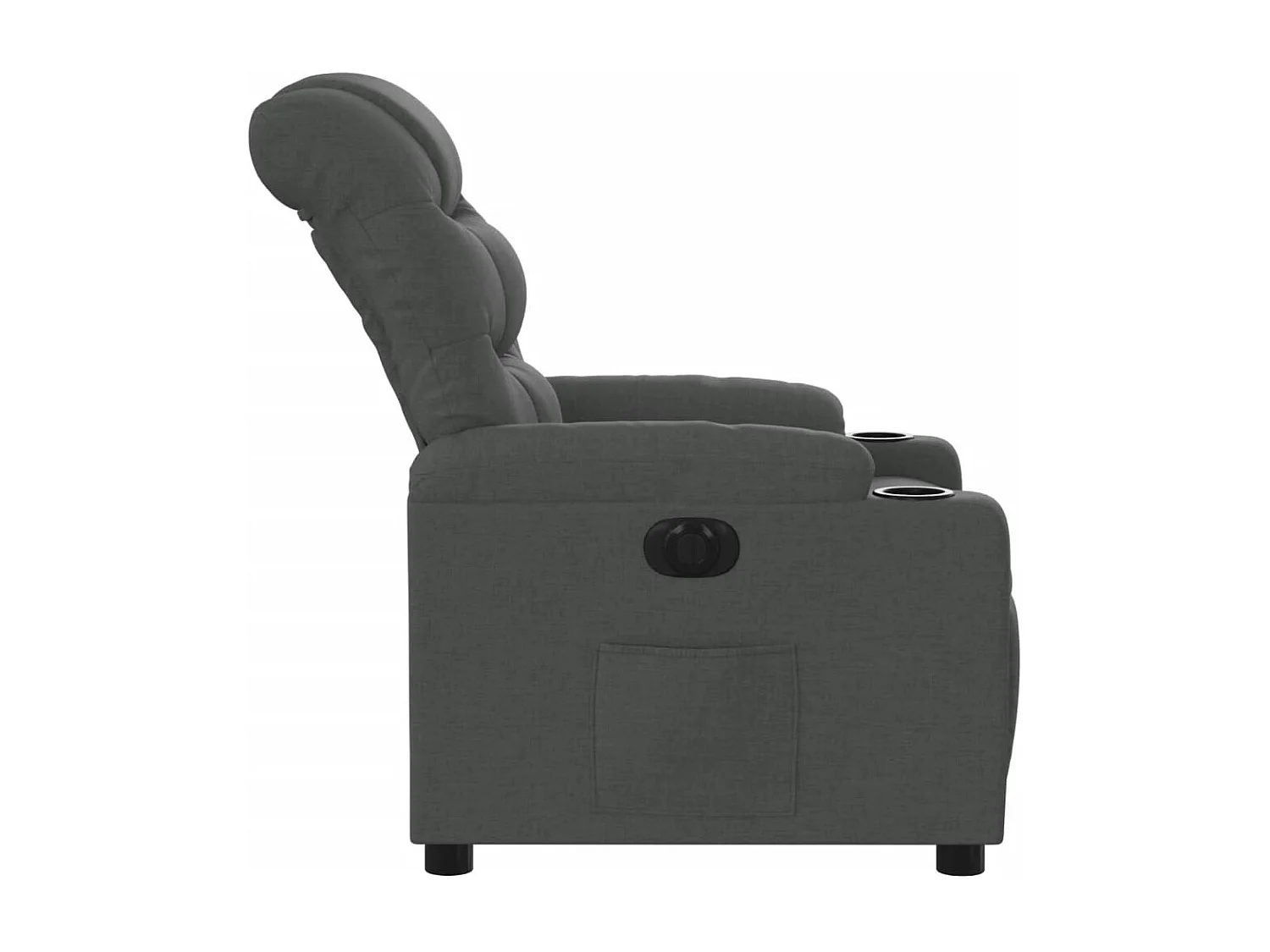 Fauteuil inclinable électrique-Chaise de relax-Fauteuil salon Gris foncé Tissu SHL1135
