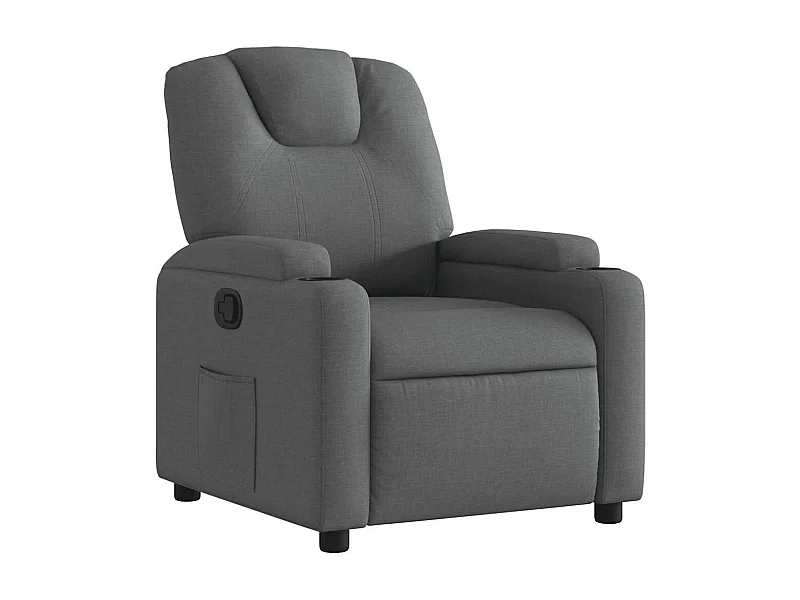 Sillón de relax | Silla | Sillón reclinable de tela gris oscuro SHL3989