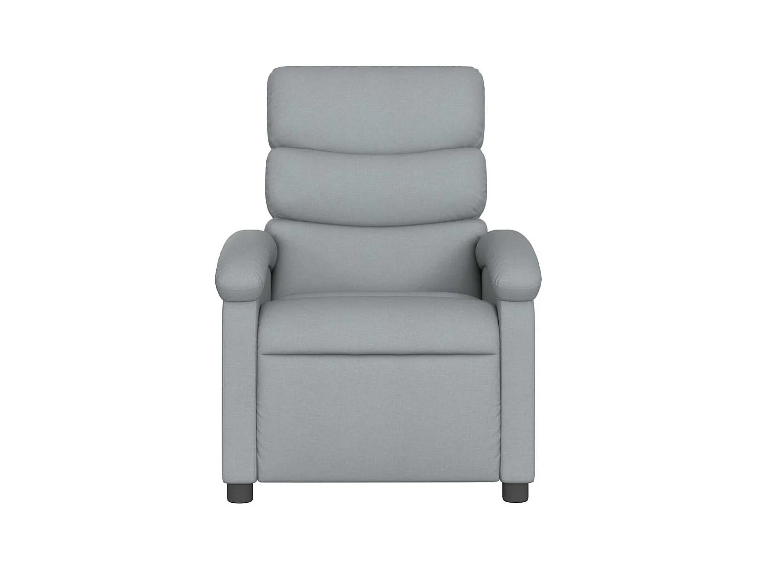 Sillón de relax | Sillón reclinable de masaje de tela gris claro SHL5186