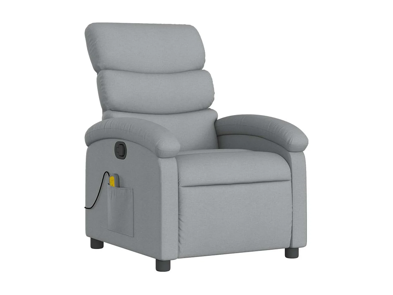 Fauteuil inclinable-Fauteuil salon-Fauteuil de massage Gris clair Tissu SHL2501