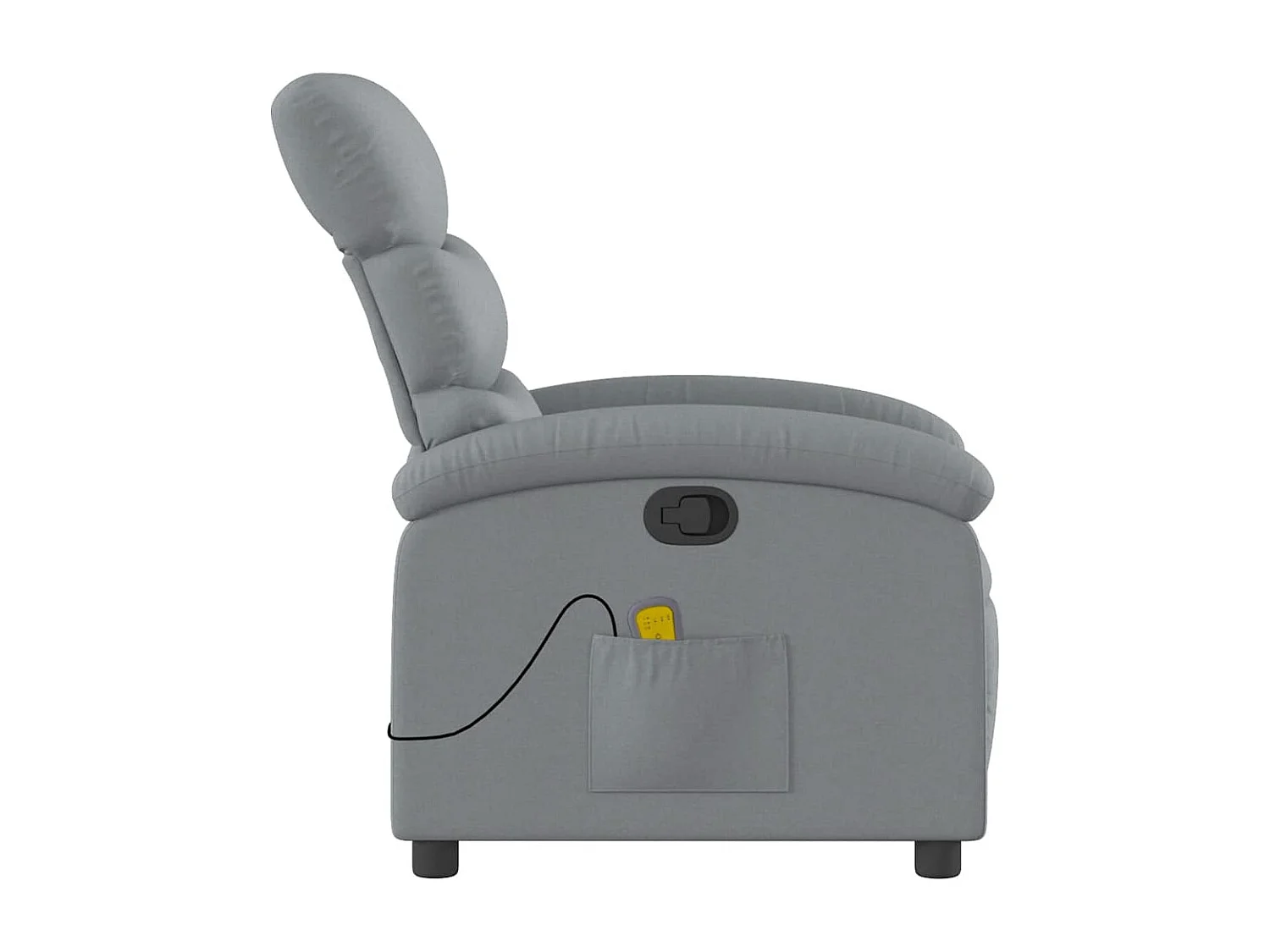 Fauteuil inclinable-Fauteuil salon-Fauteuil de massage Gris clair Tissu SHL2501