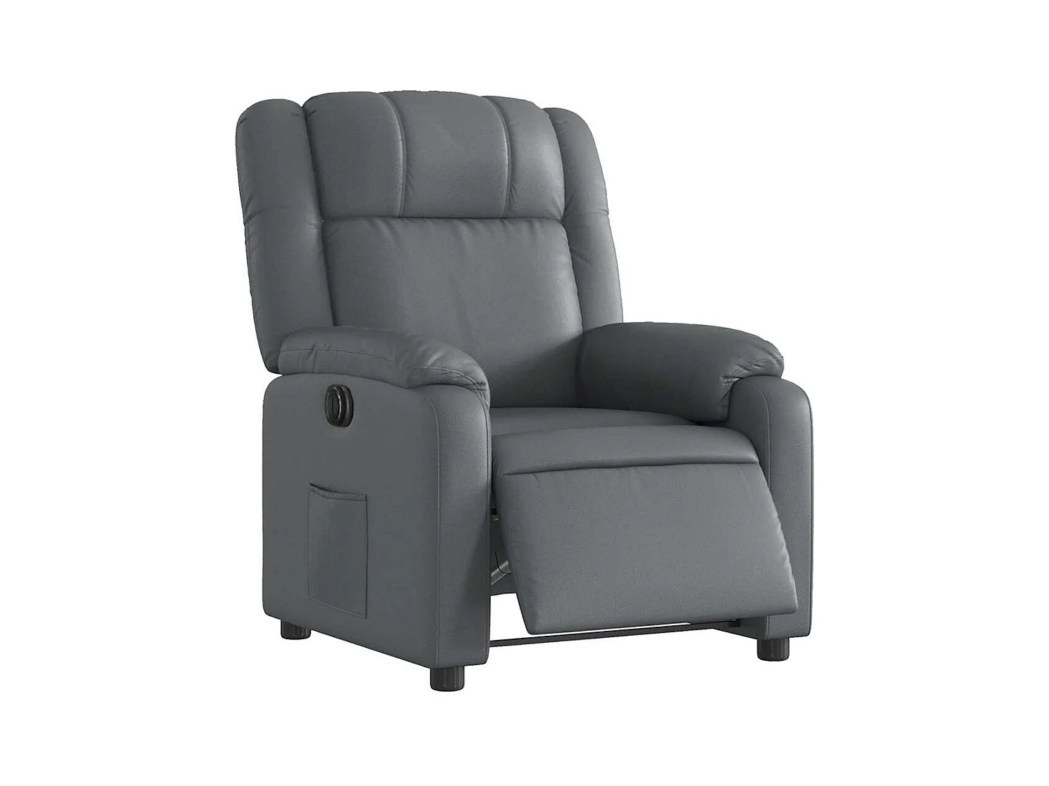 Sillón de relax | Silla | Sillón reclinable eléctrico de cuero sintético gris SHL9610