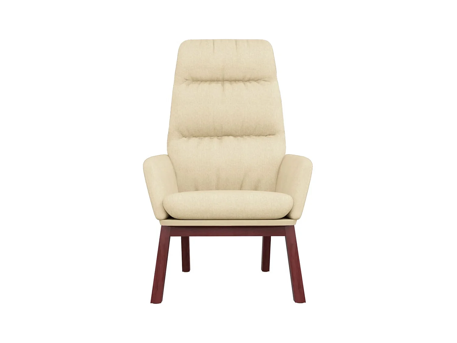 Sillón de relax | Silla de relax de tela color crema SHL6557