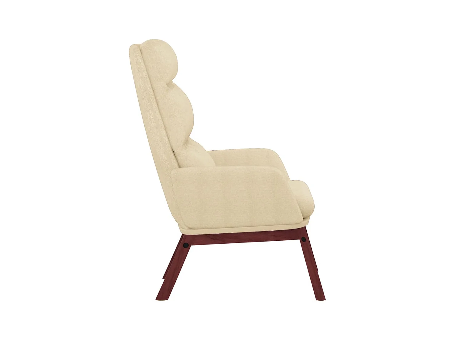 Sillón de relax | Silla de relax de tela color crema SHL6557