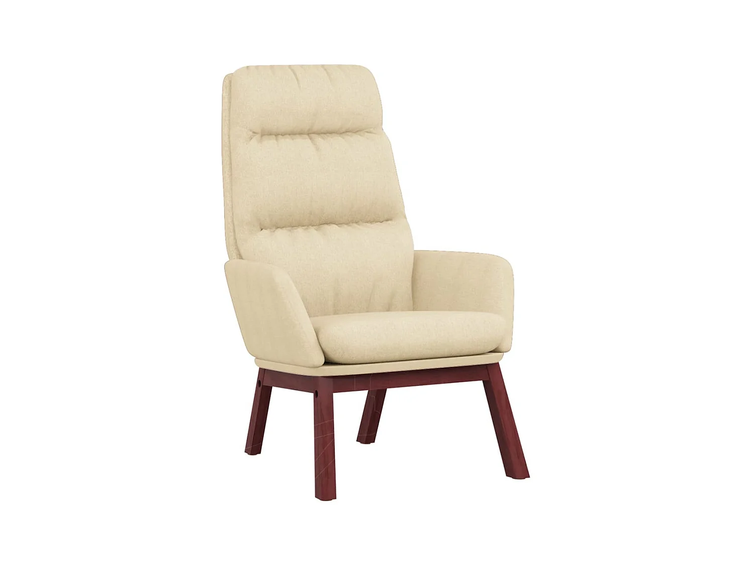 Chaise de relaxation-Fauteuil de Salon Crème Tissu SHL1169