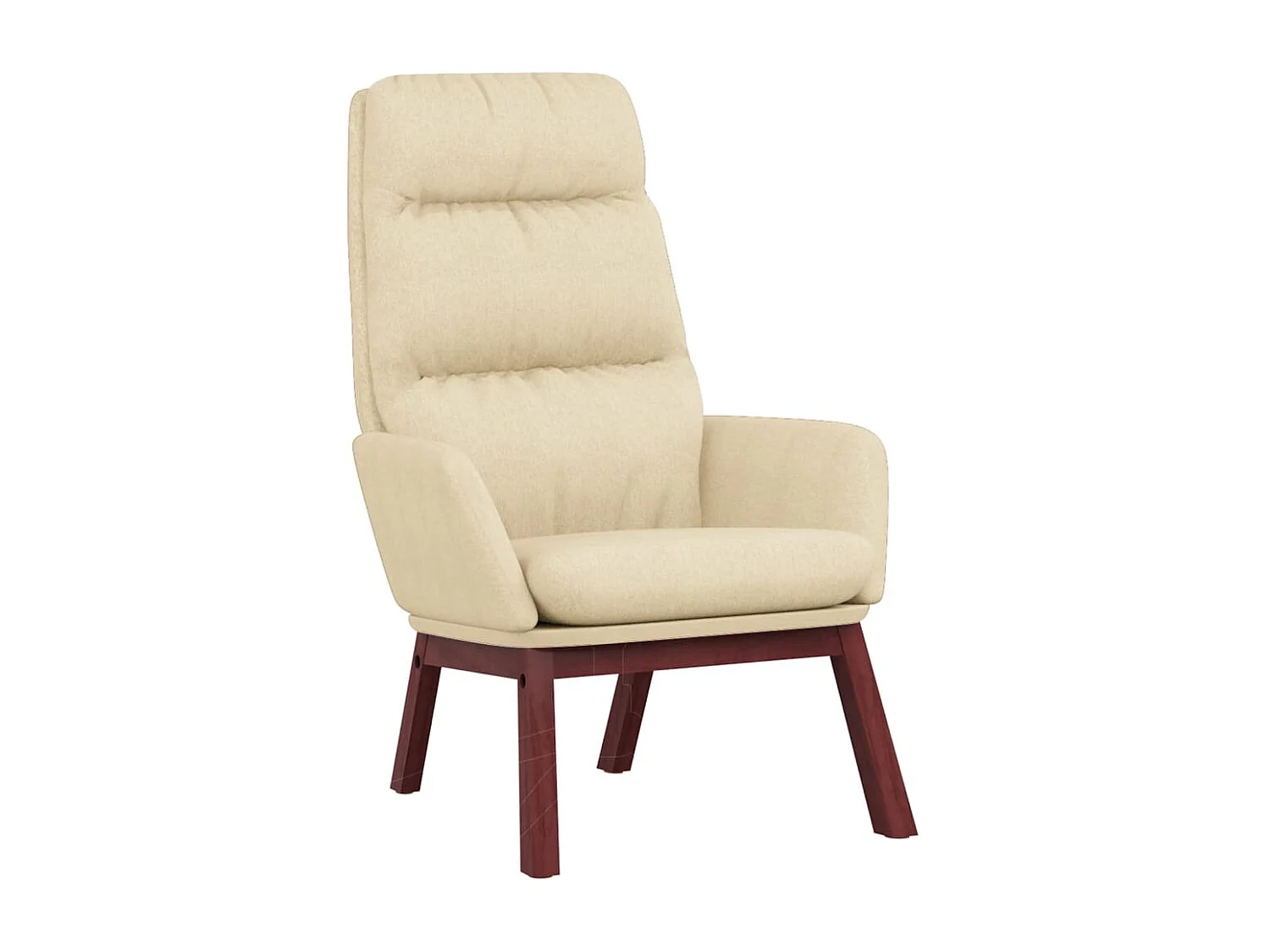 Chaise de relaxation-Fauteuil de Salon Crème Tissu SHL1169