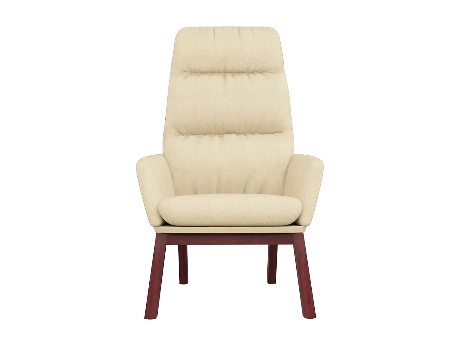 Chaise de relaxation-Fauteuil de Salon Crème Tissu SHL1169