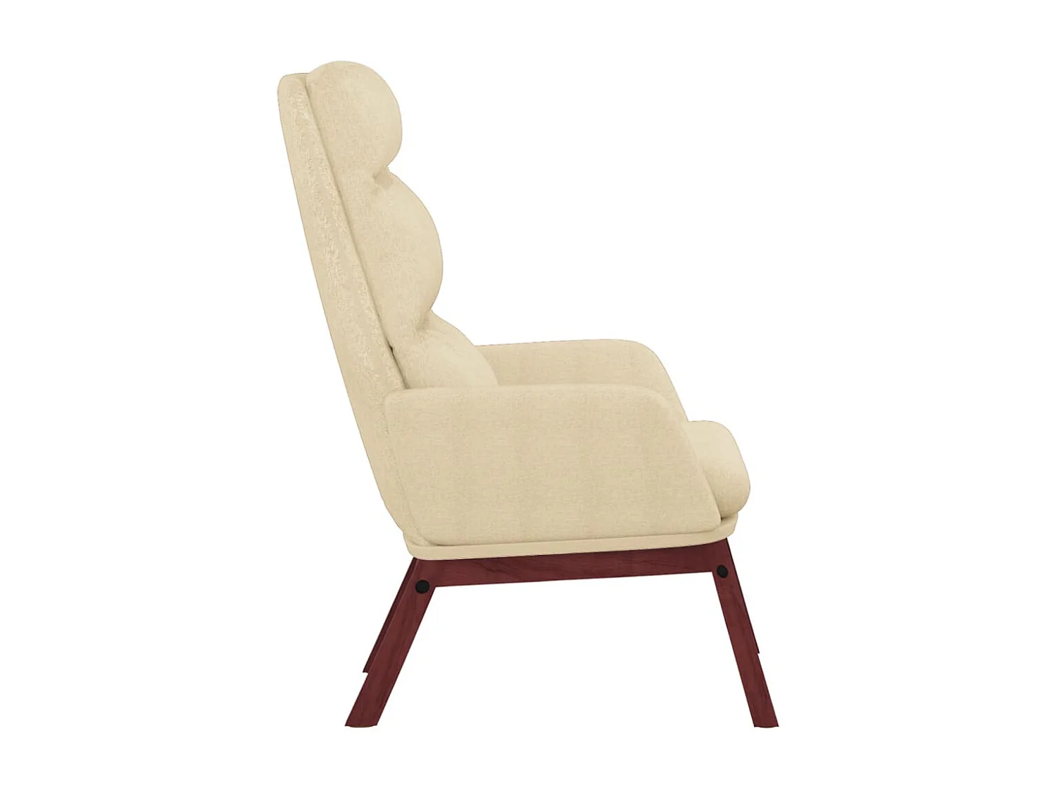 Chaise de relaxation-Fauteuil de Salon Crème Tissu SHL1169