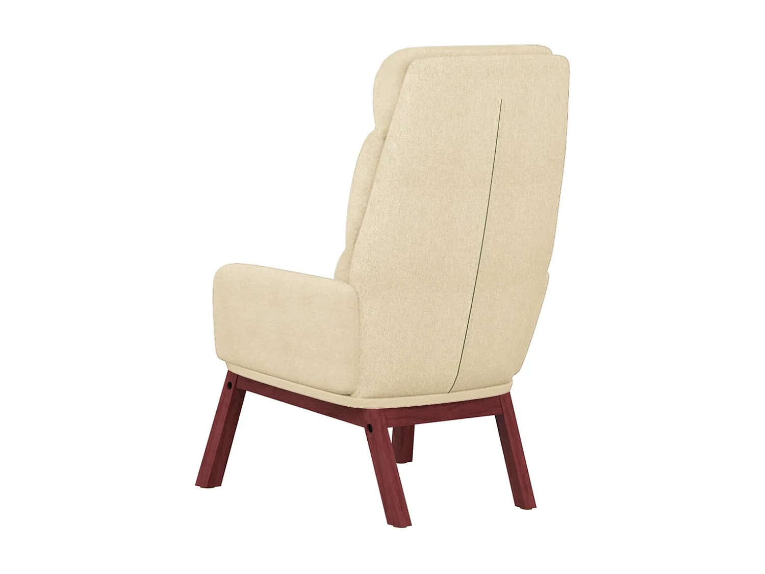 Chaise de relaxation-Fauteuil de Salon Crème Tissu SHL1169