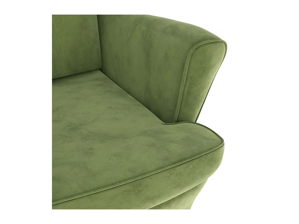 Sillón de salón | Silla de relax | Sillón de terciopelo verde claro SHL4840